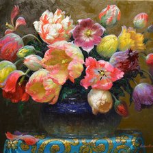 Схема вышивки «летний букет»