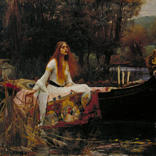 Схема вышивки «the lady of Shalott»