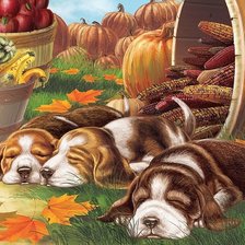 Схема вышивки «собаки»