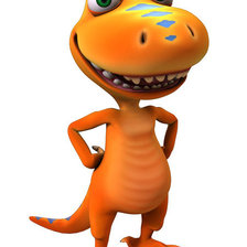 Схема вышивки «динозаврик»