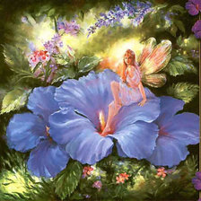 Схема вышивки «дюймовочка»