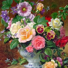 Схема вышивки «летний букет»