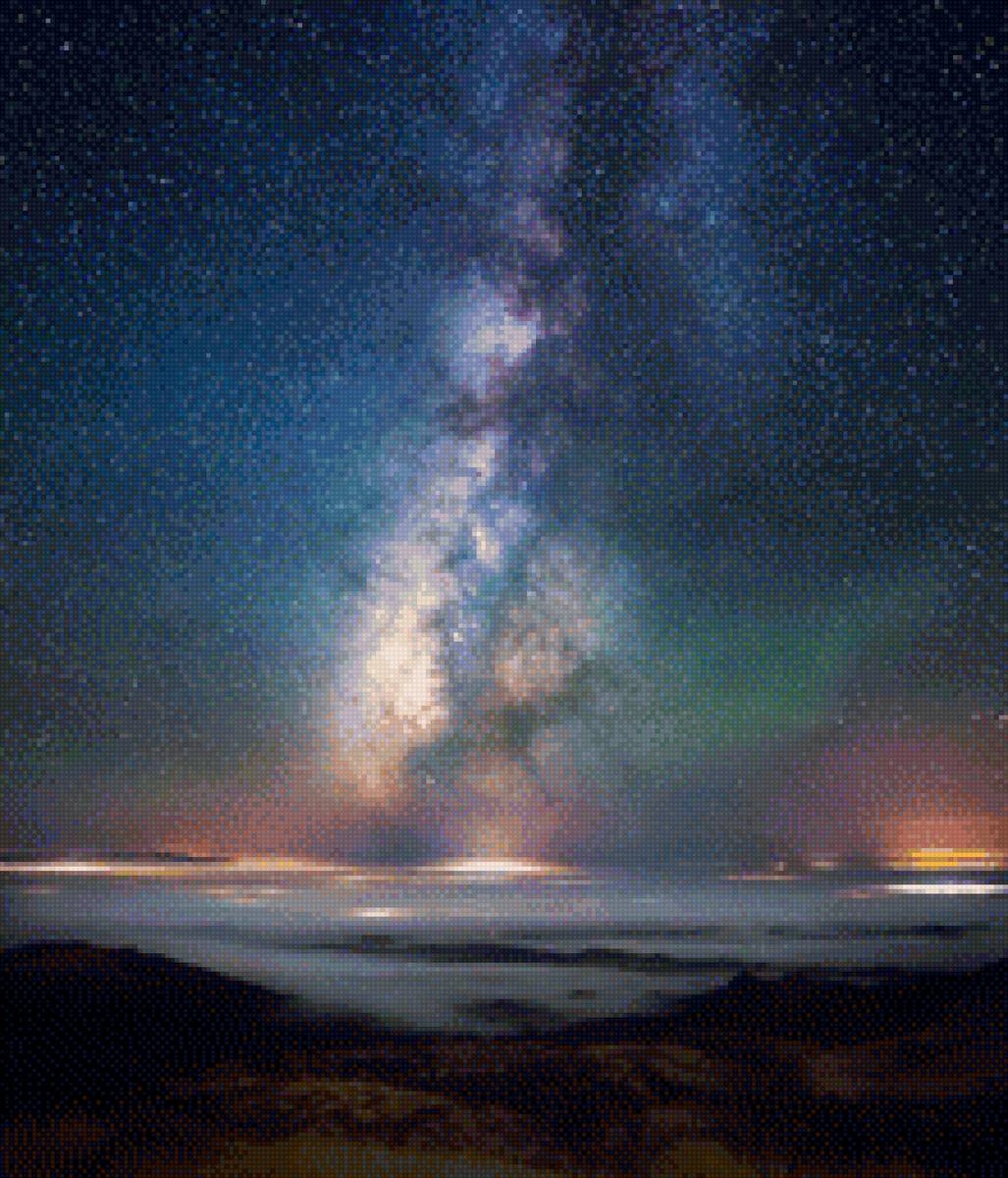 Краски космоса - млечный путь, космос - предпросмотр