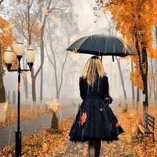 Схема вышивки «Rain»