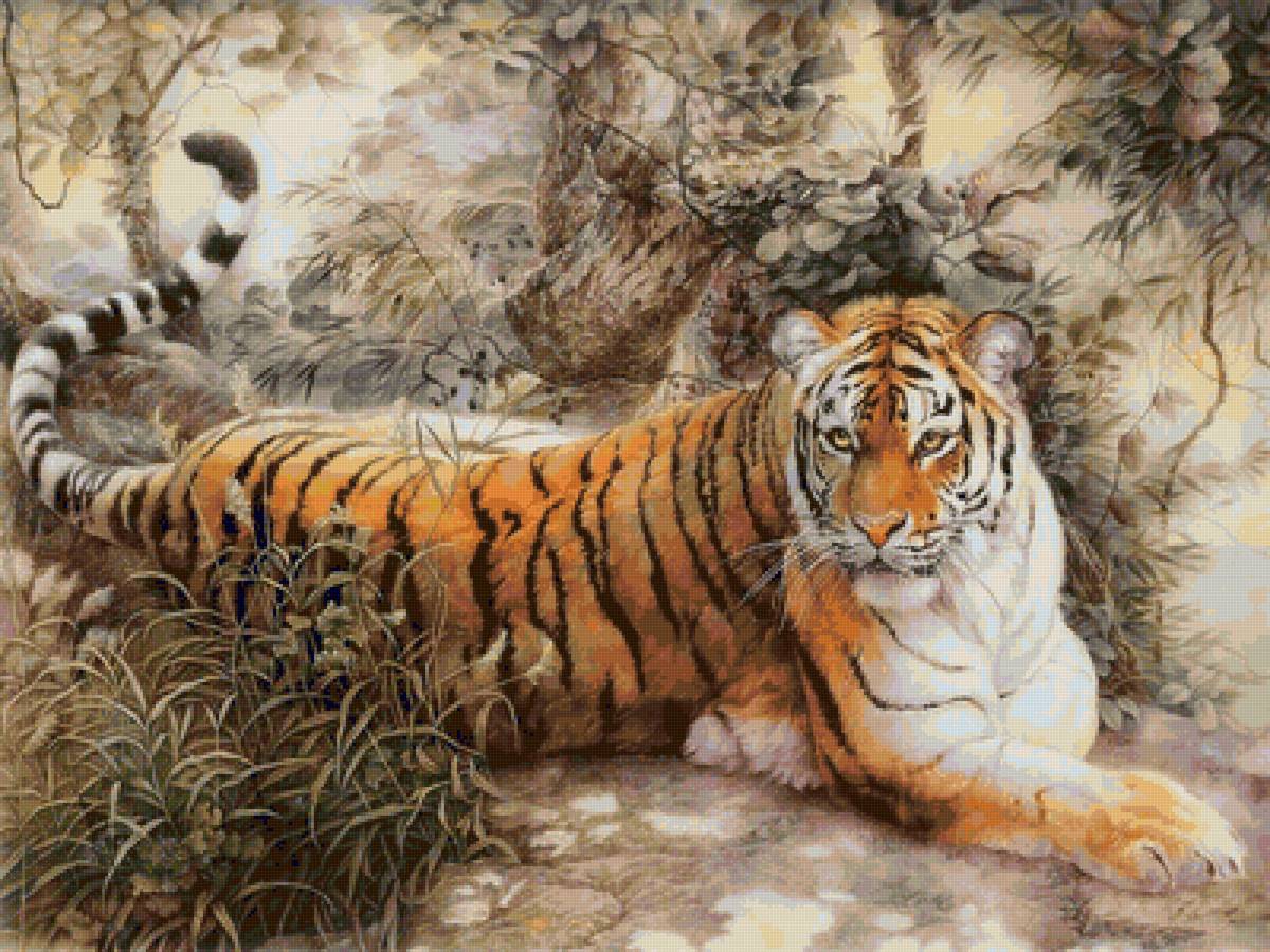 тигр на отдыхе1 - предпросмотр