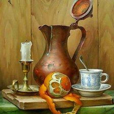 Схема вышивки «Натюрморт с лимоном.»