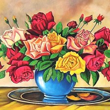 Схема вышивки «розы»