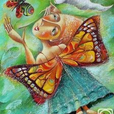 Схема вышивки «полетели»