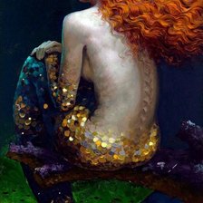 Схема вышивки «русалка»