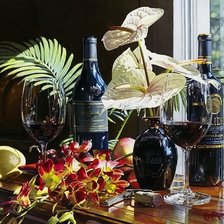 Схема вышивки «вино»