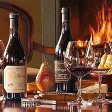 Схема вышивки «натюрморт с вином»