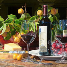 натюрморт с вином