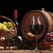 Схема вышивки «натюрморт с вином»