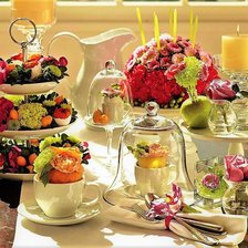 Схема вышивки «сервировка»