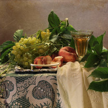 Схема вышивки «натюрморт с вином»