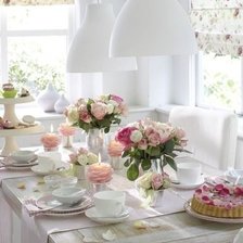 Схема вышивки «сервировка в прованском стиле»