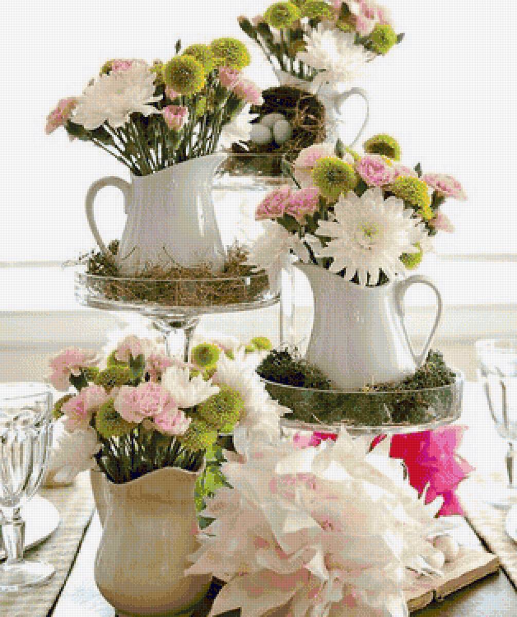 хризантемы в белом - хризантемы - предпросмотр