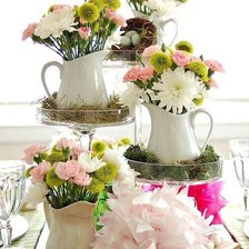 Схема вышивки «хризантемы в белом»