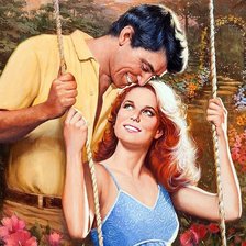 Схема вышивки «на качелях»