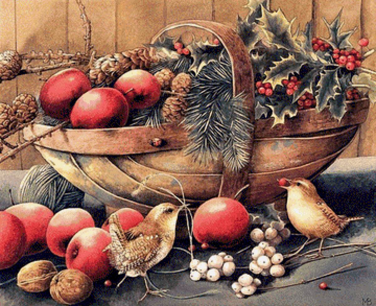 Basket of apples - предпросмотр