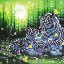 Схема вышивки «мир животных»