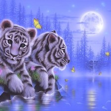 Схема вышивки «мир животных»