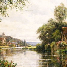 Деревенский пейзаж.