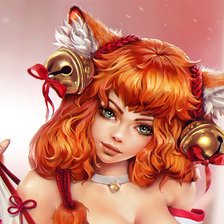 Схема вышивки «Девушка»