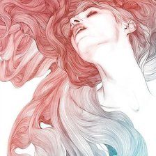 Схема вышивки «Девушка»