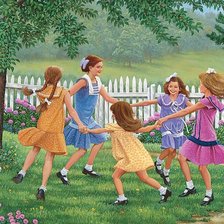 Схема вышивки «хоровод»