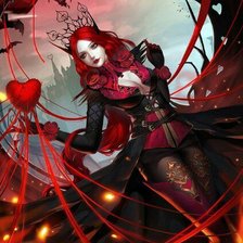 Схема вышивки «Красная королева»