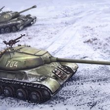 Схема вышивки «Танки»