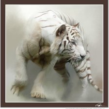 Схема вышивки «тигр»