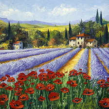 Схема вышивки «levandula»