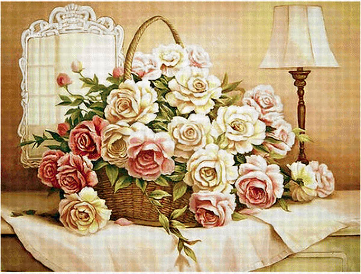 Серия "Розы". Букет - цветы, розы, флора, букет - предпросмотр