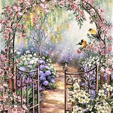 Схема вышивки «Flower garden»