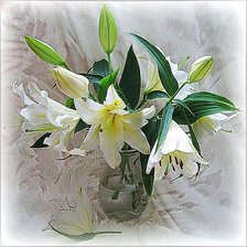 Схема вышивки «Лилии.»