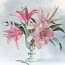 Схема вышивки «Лилии.»