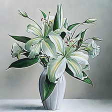 Схема вышивки «Лилии,»