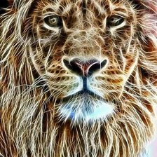 Схема вышивки «Лев»