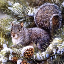 Схема вышивки «Squirrel 2»