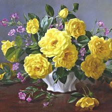 Схема вышивки «букет роз»