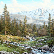 Схема вышивки «Хребет Аибга»