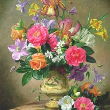 Схема вышивки «летний букет»