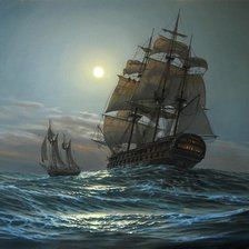 Схема вышивки «море»