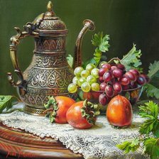 Схема вышивки «натюрморт с хурмой»