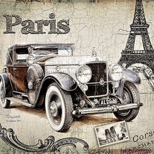 Схема вышивки «Vintage car»