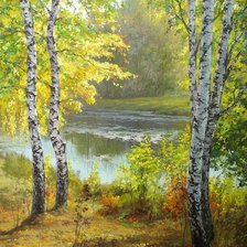 Схема вышивки «березы»