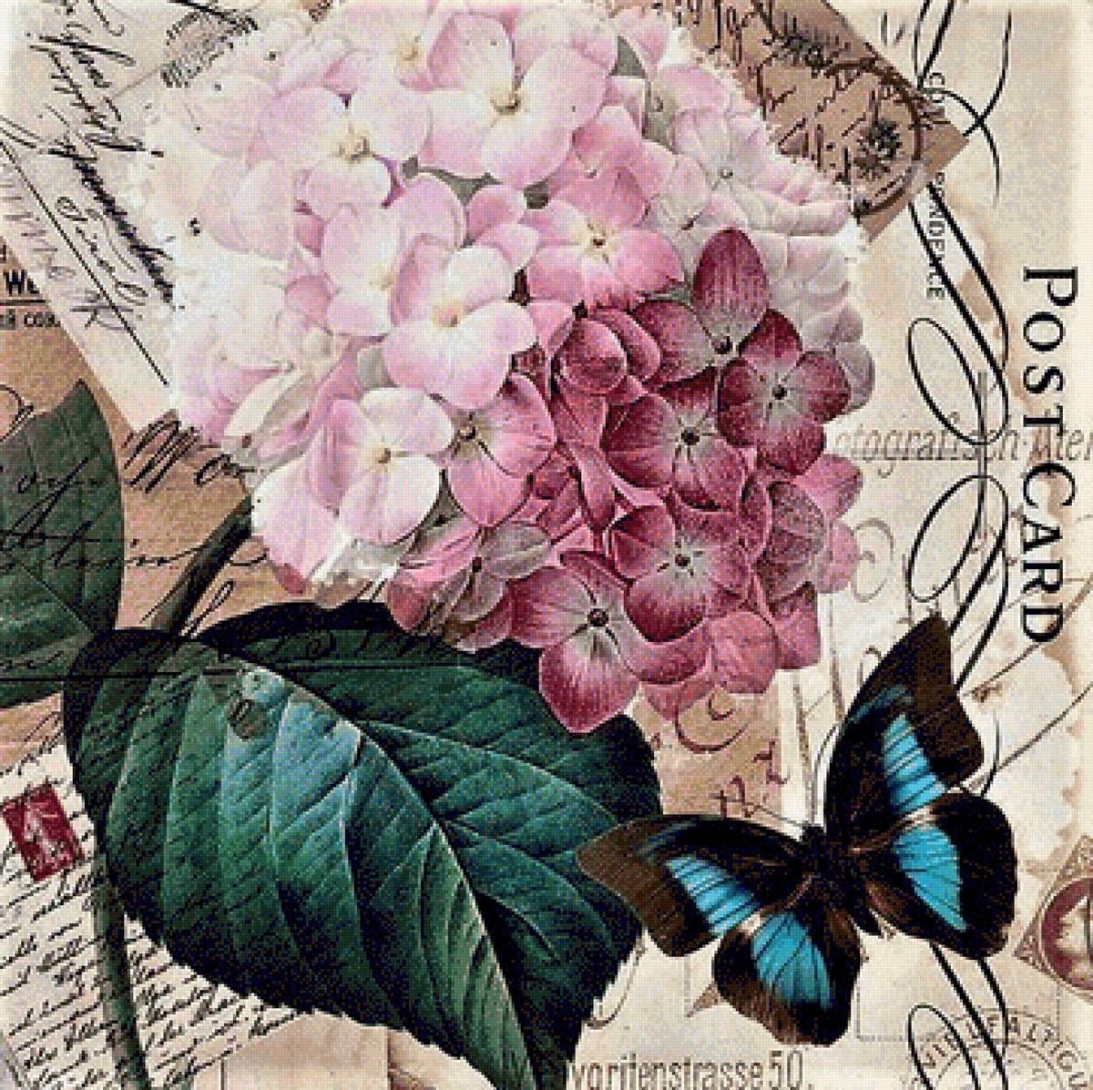 Vintage hydrangea - предпросмотр