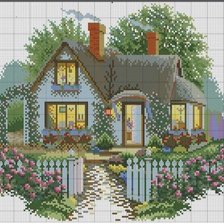 Домик с розами